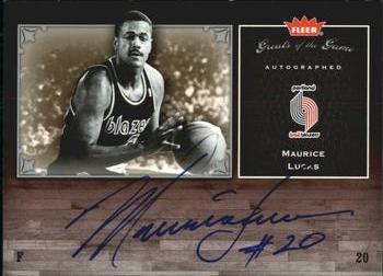 2005-06 Fleer Greats of the Game - Autographs #GG-ML Maurice Lucas Front