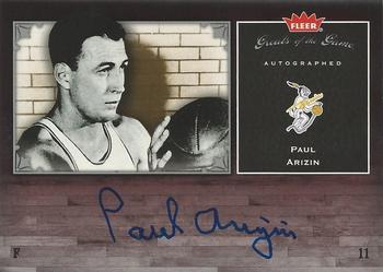 2005-06 Fleer Greats of the Game - Autographs #GG-PA Paul Arizin Front