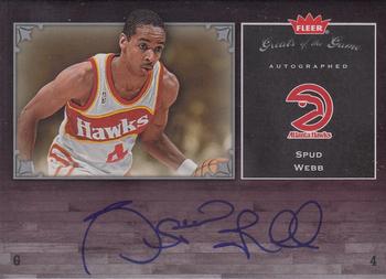 2005-06 Fleer Greats of the Game - Autographs #GG-SW Spud Webb Front