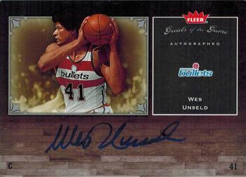 2005-06 Fleer Greats of the Game - Autographs #GG-WU Wes Unseld Front