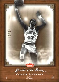 2005-06 Fleer Greats of the Game - Gold #5 Connie Hawkins Front