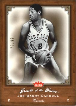 2005-06 Fleer Greats of the Game - Gold #12 Joe Barry Carroll Front
