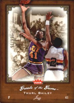 2005-06 Fleer Greats of the Game - Gold #22 Thurl Bailey Front
