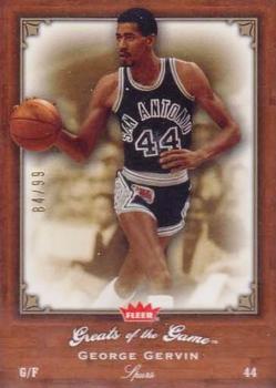 2005-06 Fleer Greats of the Game - Gold #39 George Gervin Front