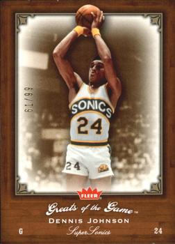 2005-06 Fleer Greats of the Game - Gold #49 Dennis Johnson Front