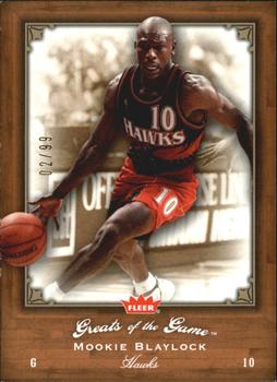 2005-06 Fleer Greats of the Game - Gold #56 Mookie Blaylock Front