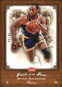 2005-06 Fleer Greats of the Game - Gold #75 Mitch Richmond Front