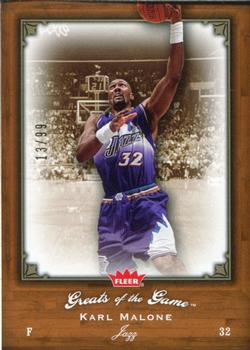 2005-06 Fleer Greats of the Game - Gold #95 Karl Malone Front
