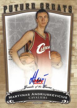 2005-06 Fleer Greats of the Game - Gold #136 Martynas Andriuskevicius Front