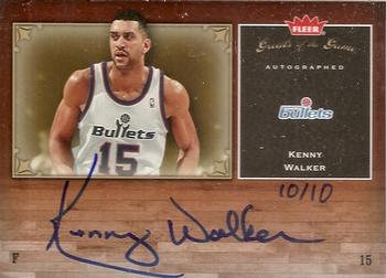 2005-06 Fleer Greats of the Game - Autographs Gold #GG-KW Kenny Walker Front