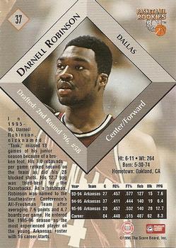 1996 Score Board Rookies #37 Darnell Robinson Back