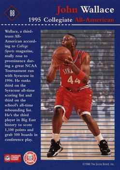 1996 Score Board Rookies #88 John Wallace Back