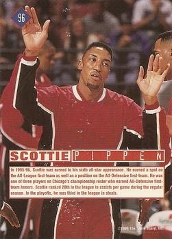 1996 Score Board Rookies #96 Scottie Pippen Back