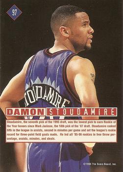 1996 Score Board Rookies #97 Damon Stoudamire Back
