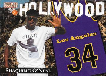 1996 Score Board Rookies - College Jerseys #LA34 Shaquille O'Neal Front