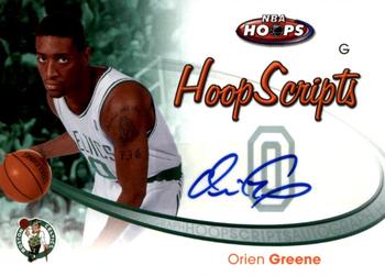 2005-06 Hoops - HoopScripts #HS-OG Orien Greene Front