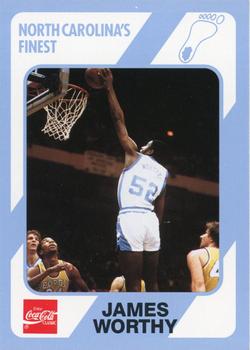 1989 Collegiate Collection North Carolina's Finest #23 James Worthy Front