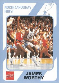 1989 Collegiate Collection North Carolina's Finest #19 James Worthy Front