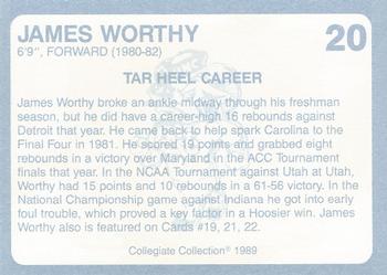 1989 Collegiate Collection North Carolina's Finest #20 James Worthy Back