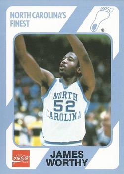 1989 Collegiate Collection North Carolina's Finest #21 James Worthy Front