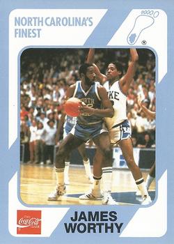 1989 Collegiate Collection North Carolina's Finest #22 James Worthy Front