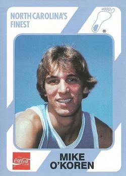 1989 Collegiate Collection North Carolina's Finest #56 Mike O'Koren Front