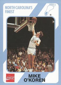1989 Collegiate Collection North Carolina's Finest #57 Mike O'Koren Front