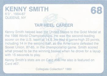 1989 Collegiate Collection North Carolina's Finest #68 Kenny Smith Back