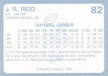 1989 Collegiate Collection North Carolina's Finest #82 J.R. Reid Back