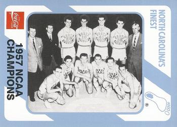 1989 Collegiate Collection North Carolina's Finest #100 1957 NCAA Champions Front