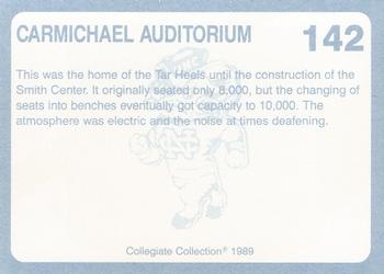 1989 Collegiate Collection North Carolina's Finest #142 Carmichael Auditorium Back