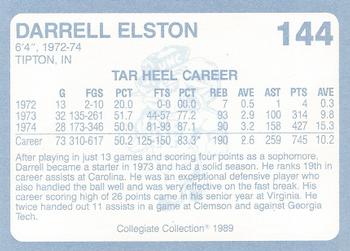 1989 Collegiate Collection North Carolina's Finest #144 Darrell Elston Back