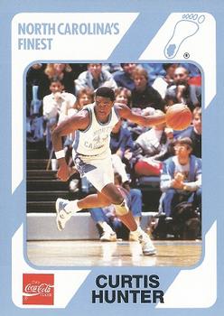 1989 Collegiate Collection North Carolina's Finest #172 Curtis Hunter Front