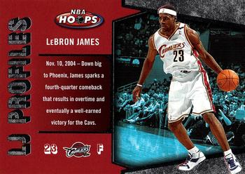 2005-06 Hoops - LJ Profiles #LBJ-3 LeBron James Front