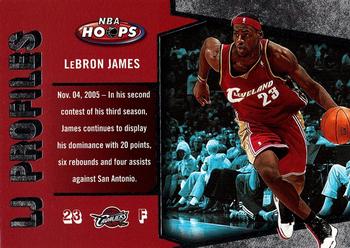 2005-06 Hoops - LJ Profiles #LBJ-29 LeBron James Front