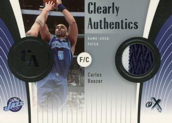 2006-07 E-X - Clearly Authentics Patches #CA-CB Carlos Boozer Front