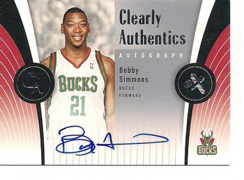 2006-07 E-X - Clearly Authentics Autographs #CAA-BS Bobby Simmons Front