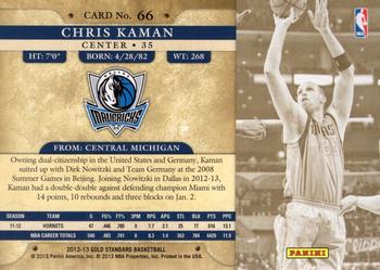 2012-13 Panini Gold Standard #66 Chris Kaman Back
