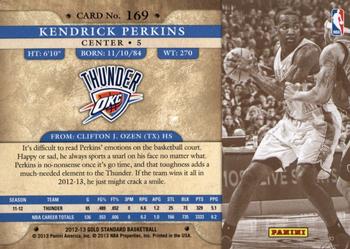 2012-13 Panini Gold Standard #169 Kendrick Perkins Back