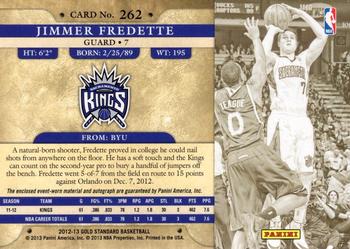 2012-13 Panini Gold Standard #262 Jimmer Fredette Back