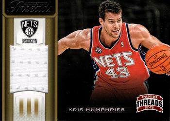 2012-13 Panini Threads - Authentic Threads #38 Kris Humphries Front