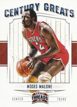 2012-13 Panini Threads - Century Greats #2 Moses Malone Front
