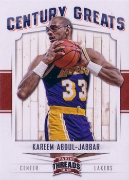 2012-13 Panini Threads - Century Greats #9 Kareem Abdul-Jabbar Front