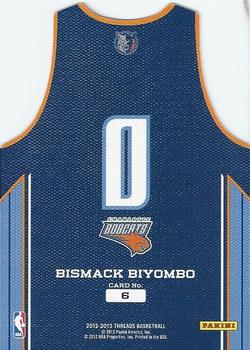 2012-13 Panini Threads - Rookie Team Threads Die Cuts #6 Bismack Biyombo Back