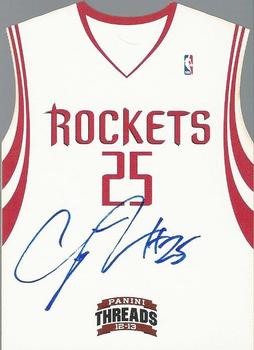 2012-13 Panini Threads - Rookie Team Threads Die Cuts Autographed #7 Chandler Parsons Front
