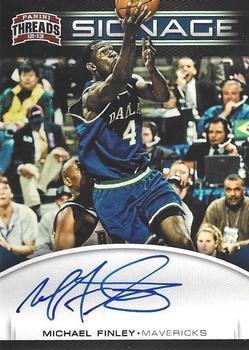 2012-13 Panini Threads - Signage #12 Michael Finley Front