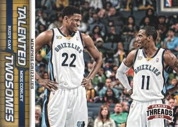 2012-13 Panini Threads - Talented Twosomes #12 Mike Conley / Rudy Gay Front