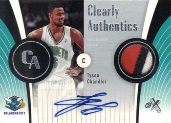 2006-07 E-X - Clearly Authentics Autographs Patches #CA-TC Tyson Chandler Front