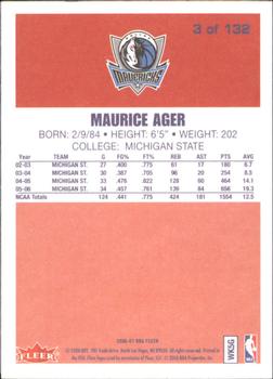 2006-07 Fleer - 1986-87 20th Anniversary #3 Maurice Ager Back