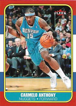 2006-07 Fleer - 1986-87 20th Anniversary #20 Carmelo Anthony Front